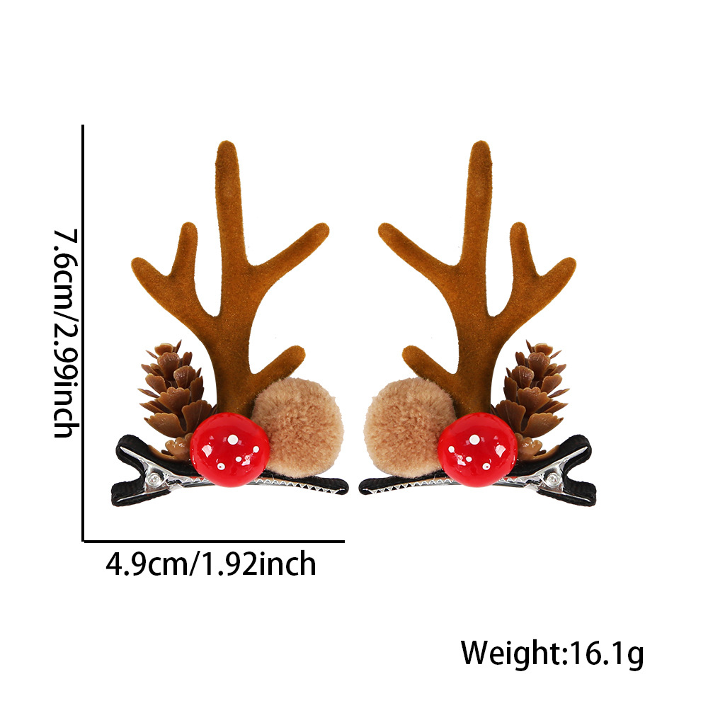 Cruzar la frontera Nueva horquilla de Navidad decoración del Partido de regalo de Navidad corbata de pico de pato clip arco campana clip