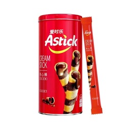 Astick Love & Joy 150g Sandwich Bar – Chocolate-Flavored Wafers with Cream Filling, Crispy Roll-Up Snack for Casual Enjoyment