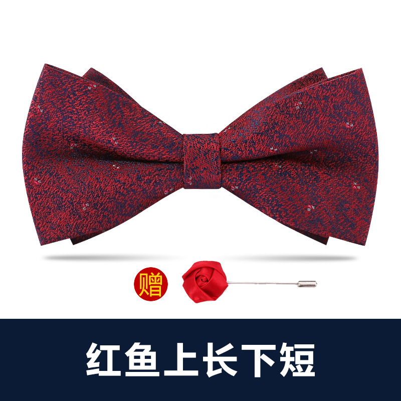 ↬↬↬붉은 물고기 위아래로 짧은 나비넥타이 [프리 브로치] ↦=>=>=>
