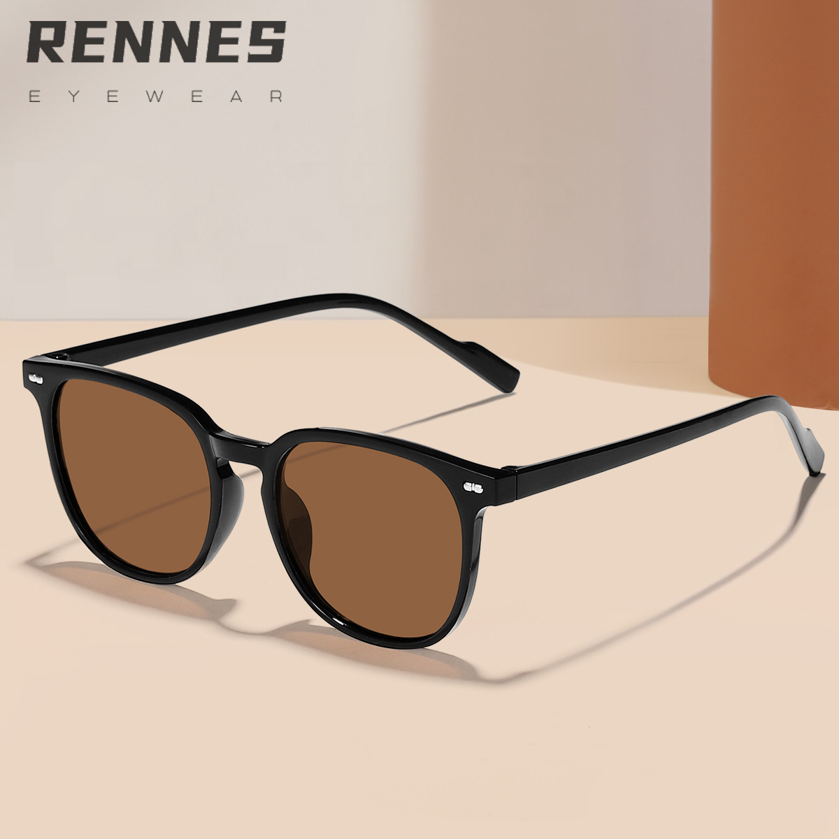 Nuevo estilo coreano ins estilo llano marco cara mirando pequeñas gafas de sol de moda esenciales anti-gafas de Sol para salir