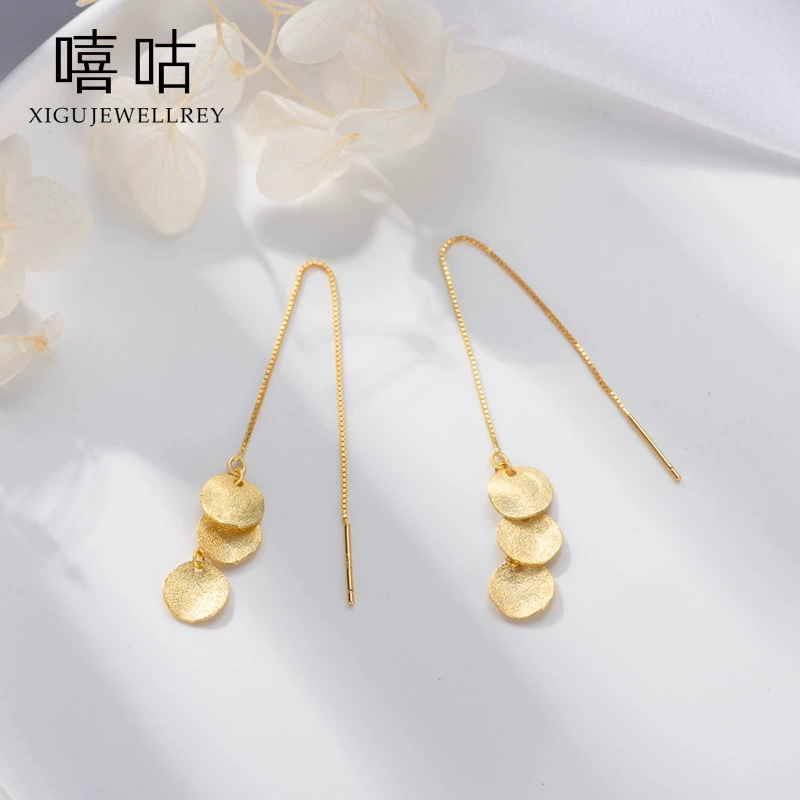 Стильные серьги-матte, клипсы, проба silver 925