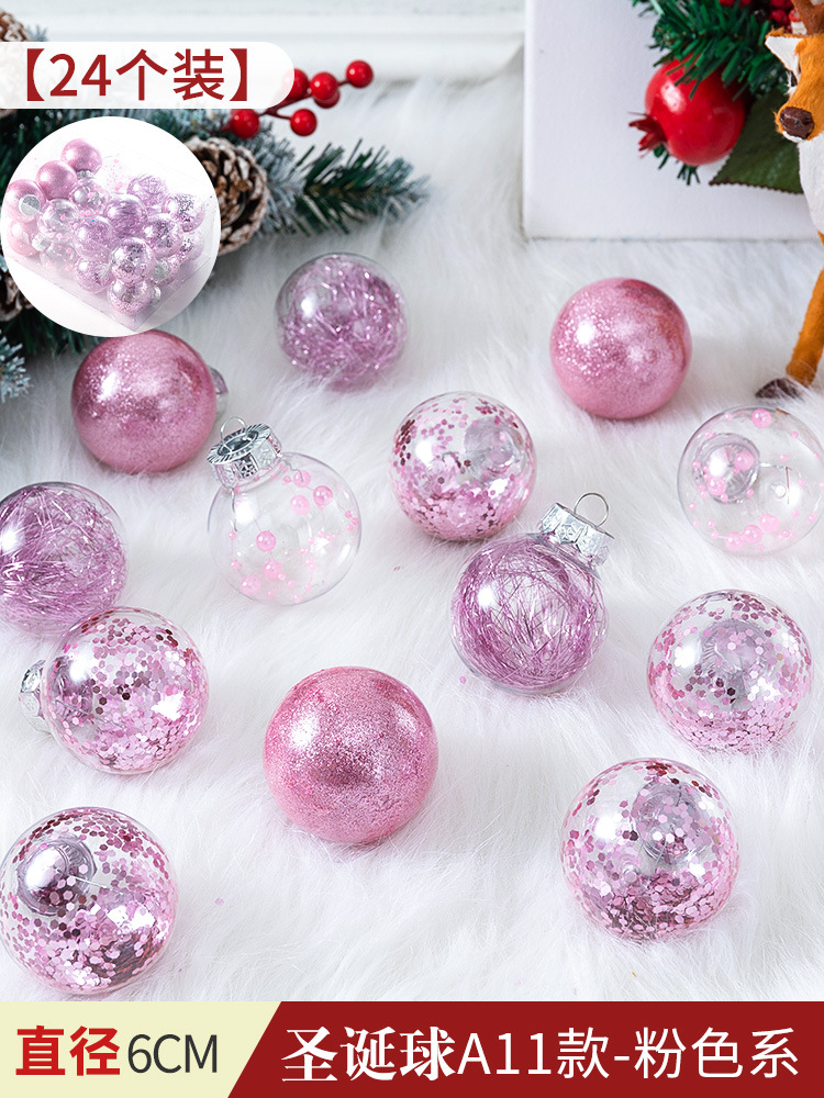 Bola pintada de Navidad Bola de perlas macaron galvanoplastia Bola brillante pintada Bola de forma especial colgante árbol de Navidad bola decorativa