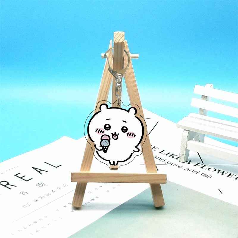 chiikawa ジイカワ ハチ小八 ins 漫画かわいいランドセル小さなペンダントアクリルキーホルダー|undefined