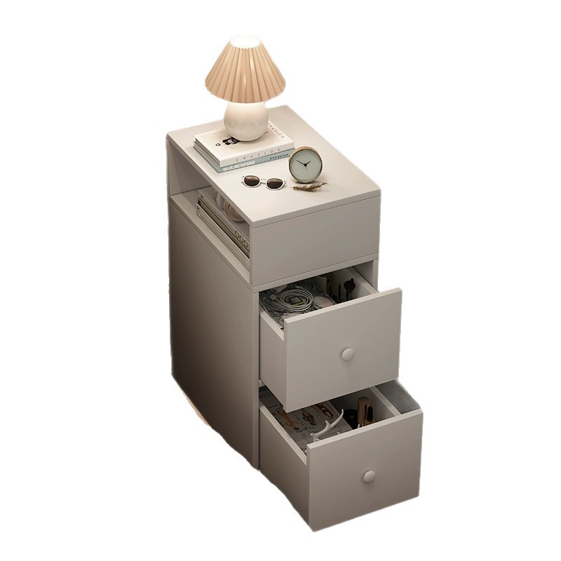 Personalizada al por mayor cabecera dormitorio super estrecho simple de hendidura gabinete de cabecera cabecera casera estante gabinete de cabecera