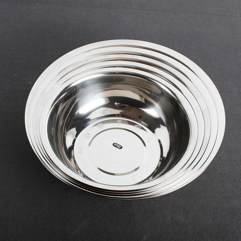 201不锈钢火锅汤盆大汤盆和面揉面盆酸菜鱼盆电磁炉家用清汤盆|ms