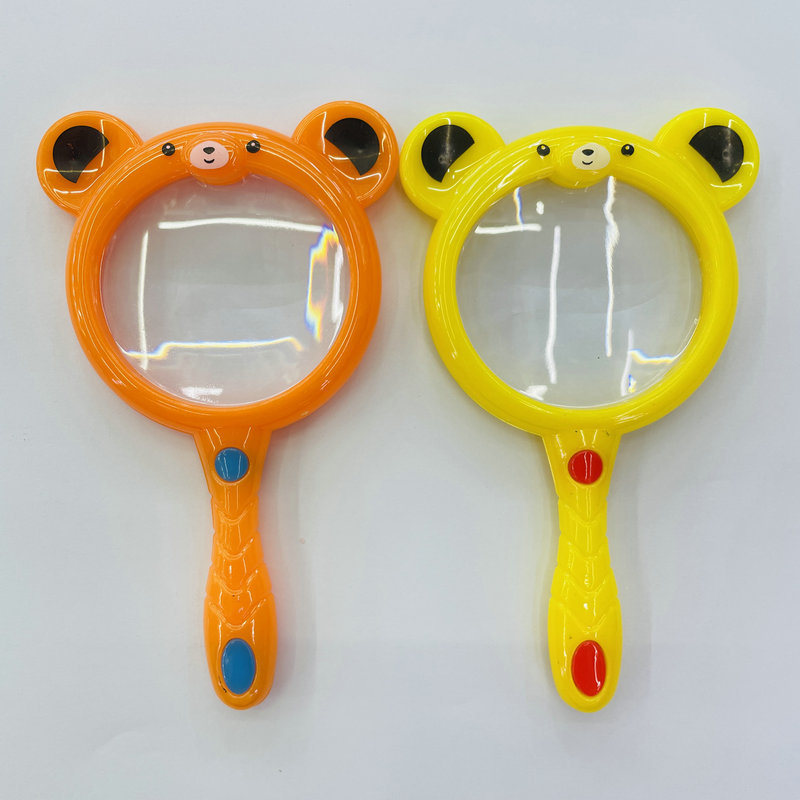 Niños anti-caída de mano de dibujos animados animal lupa Kinder ciencia experimento juguete niños lindo regalo