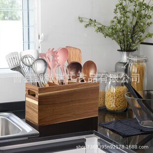 Wooden Storage Box Household Kitchen Tableware Storage Box Office Home Multi-purpose Solid Wood Storage Box