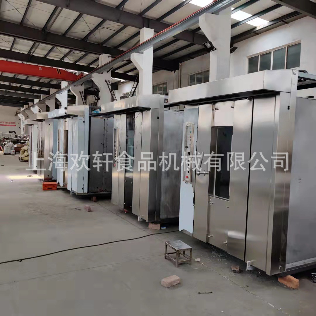 燃气式旋转炉 高效食品烘焙设备 欢轩机械烤炉 64盘热风旋转炉