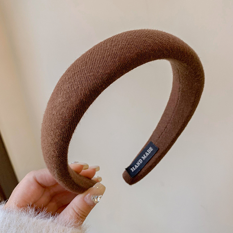 Diadema superior de cráneo alto para mujer que sale diadema de temperamento de todo fósforo paquete de cabello de Merad lavado de cara de sentido avanzado horquilla de cabello prensado tocado