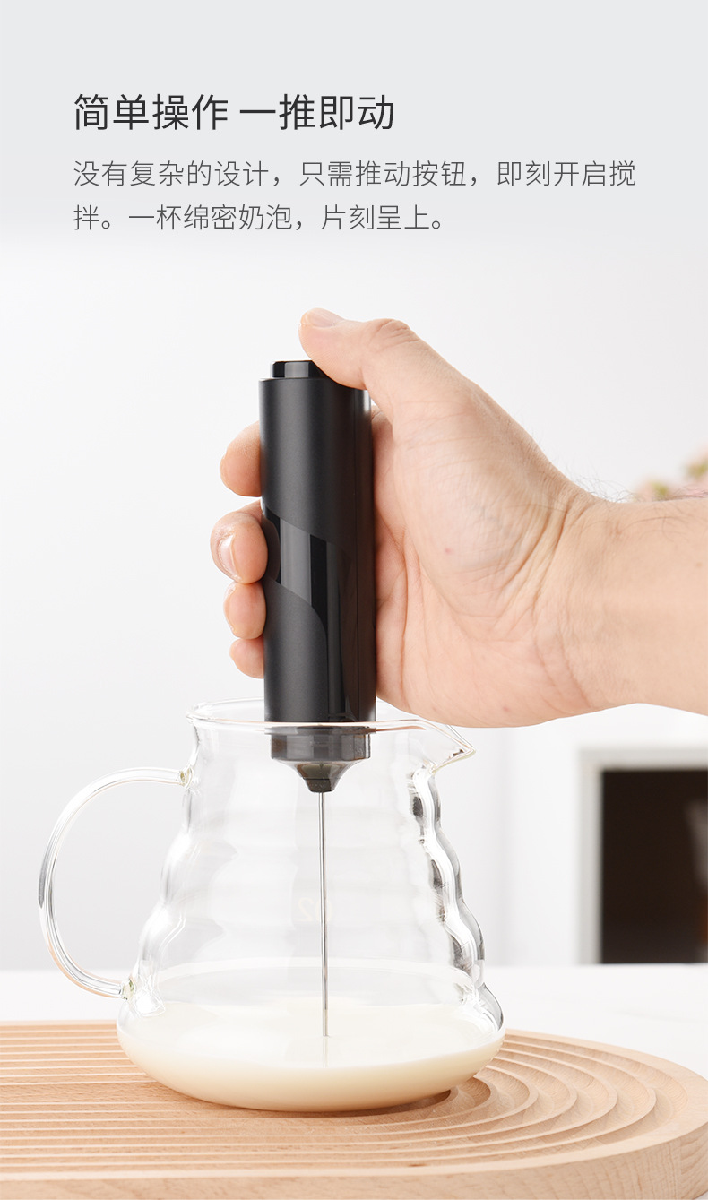 ✅ Electric milk frother new stainless steel coffee creamer electric milk frother egg beater portable mixer Amazon