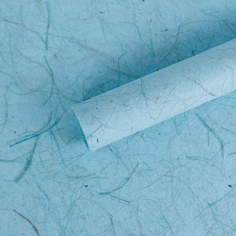 Papel de ensueño hueco de Xiyu Papel de fibra de seda de cáñamo Papel de macarrón de ensueño de alta calidad Papel de arte de flores de embalaje diye hecho a mano