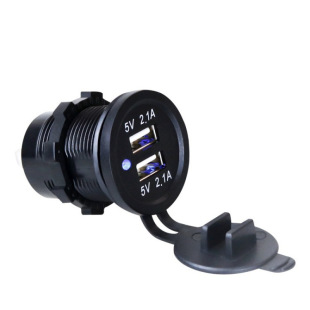 Motorcycle scooter car modification accessories take power dual USB modification car charger USB car charger