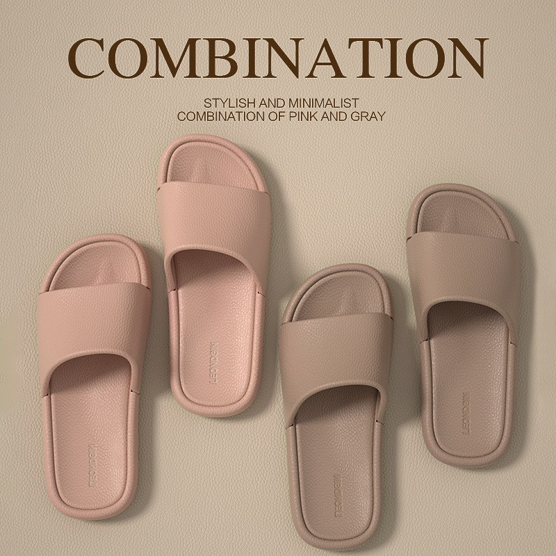 Liangcheng Slippers for Women Summer New Home Non-Slip Bathroom Bath Non-Stinky Feet Household Slippers for Men to Wear Outside