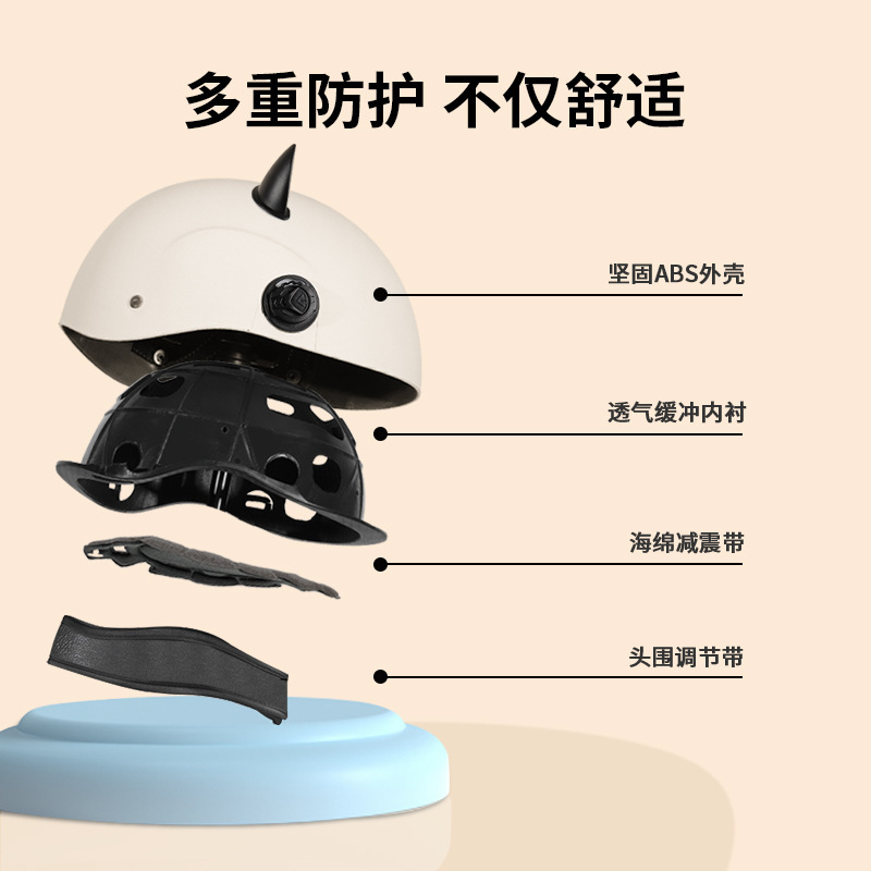 Nuevo casco estándar nacional para vehículos eléctricos, unisex, medio casco cortavientos, protección solar de verano, casco ligero de seguridad para vehículos eléctricos