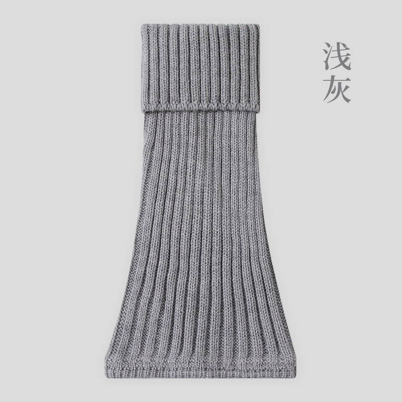 Calcetines de punto de lana de color puro, calcetines de pila, calcetines de pantorrilla japoneses, otoño e invierno, mangas de pierna jk, calcetines Haining simples y versátiles