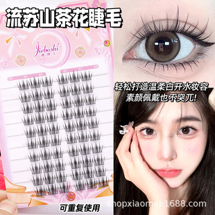 Dr. Eyelash Sweet Girl Camellia Natural Simulation Fairy Single Cluster Segmented Lazy Three-Step Sun Novice Eyelashes