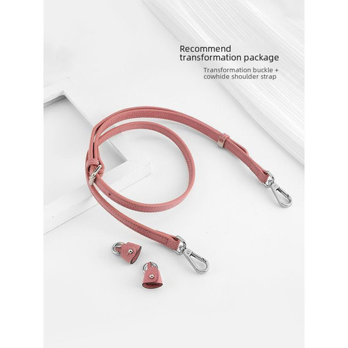 Xinyu Craftsmanship Dragon Qiang Wide Shoulder Strap Dragon Qiang Water Bucket Bag Non-Piercing Leather Buckle Modified Crossbody Strap Hardware Accessories