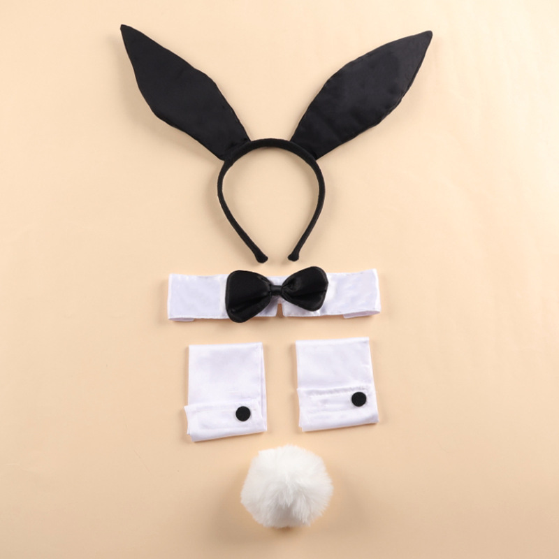 Cross-Border New Rabbit Ear Set Headband Bunny Girl Headband Easter Party Halloween Dance Headband