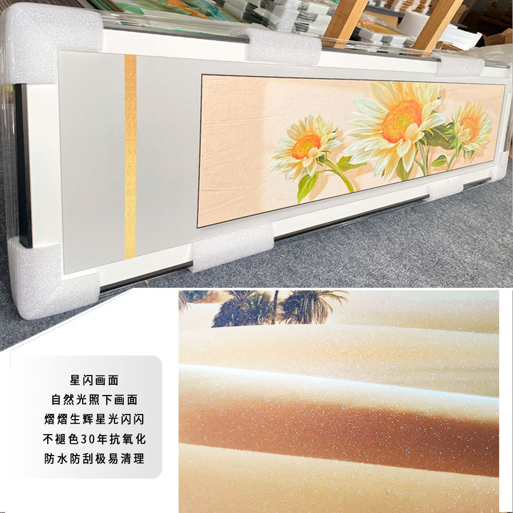 Dormitorio de noche pintura decorativa moderno estilo minimalista sala de estar de fondo colgante de pared pintura simple Flor de alto grado