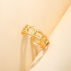 Fashionable one size brand ring stainless steel suitable for men and women, simple and elegant design