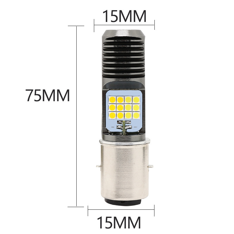 Motocicleta eléctrica H4 H6 PX15D 24 lámpara de una sola garra doble garra tres garras luz delantera de alta potencia