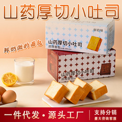 山薬厚切小トーストチョコレートパン厚切トースト子供健康朝食インスタント食品全箱卸売り