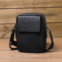 男士单肩包真皮手机包头层牛皮斜挎包时尚休闲简约小背包工厂批发