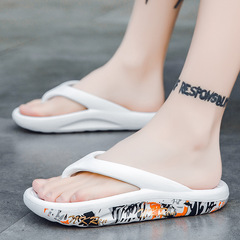 2022跨境夏季大碼男士人字拖韓版潮厚底沙灘鞋EVA高彈情侶涼拖鞋