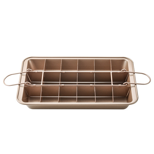 Solid bottom brownie baking pan, square bread non-stick cake mold, thickened solid bottom, baking tool set
