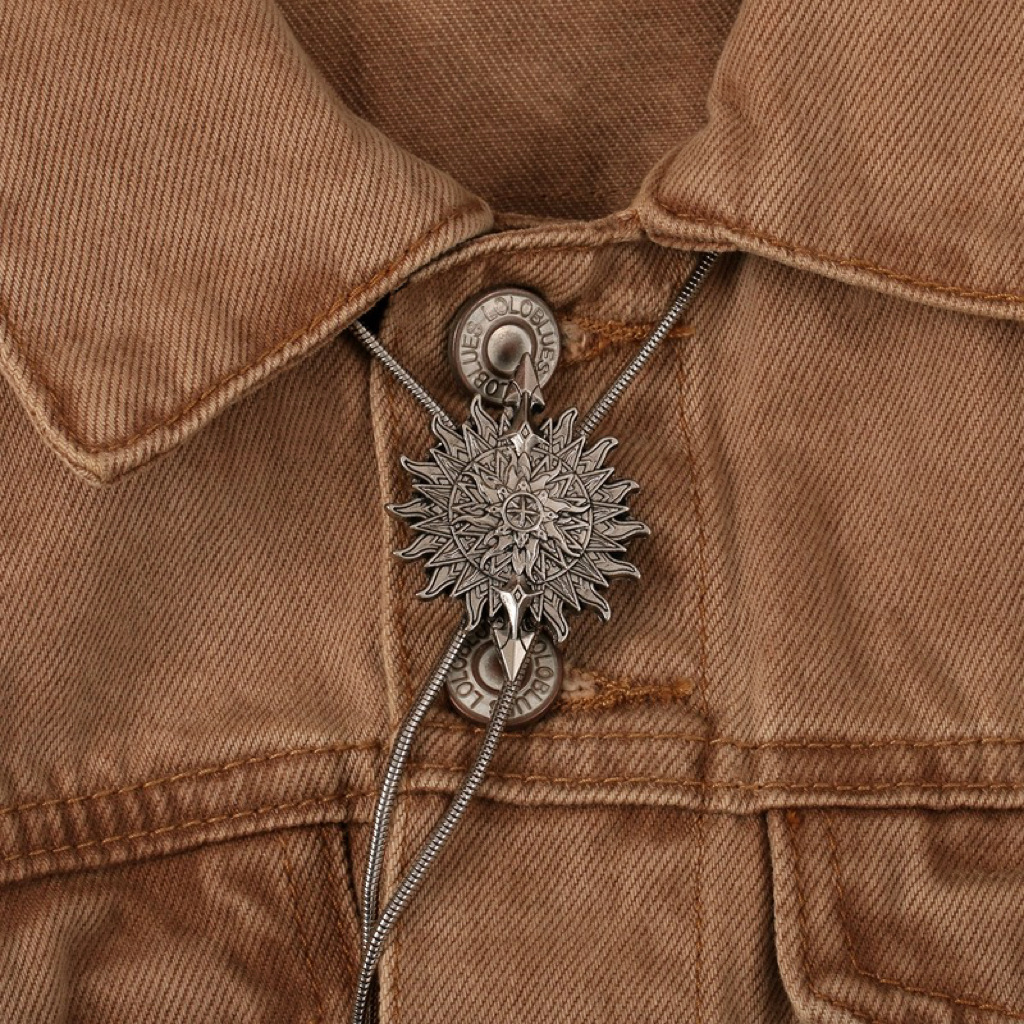 Fashion Metal Chain Polo Men Adjustable Necklace Collar Flower Personality New Shirt Bow Tie_voghion.com