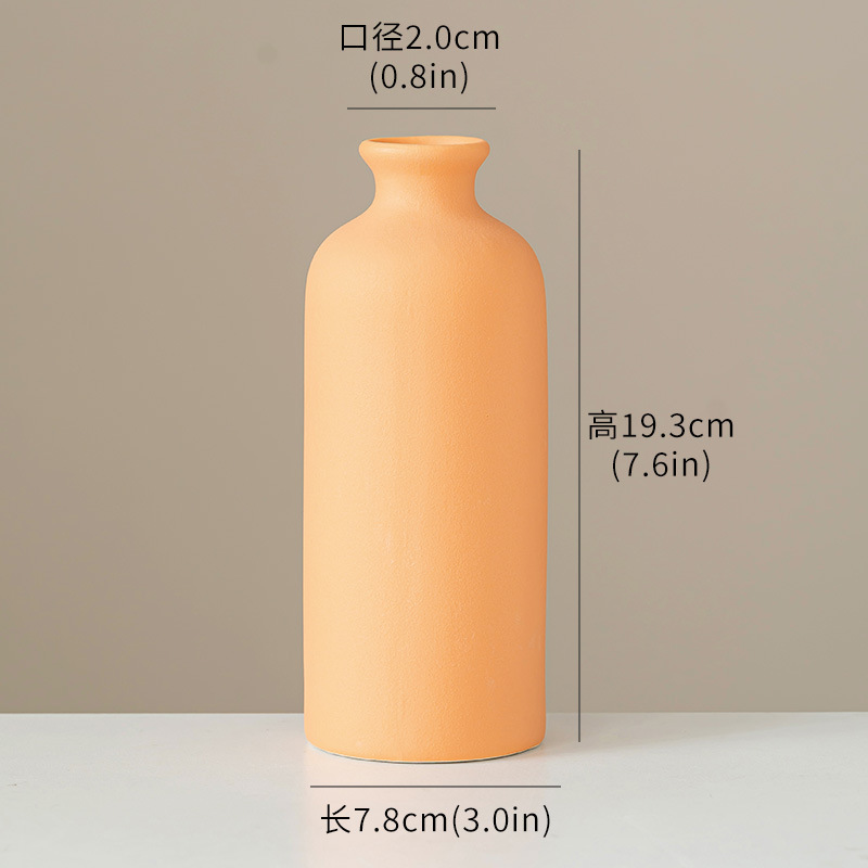 Botella naranja grande