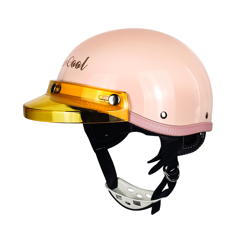 Casco de media cara con certificación 3C para mujer, entrega directa de fábrica de cascos de motocicleta, casco de motocicleta estilo japonés, casco de seguridad para vehículos eléctricos de verano, ligero