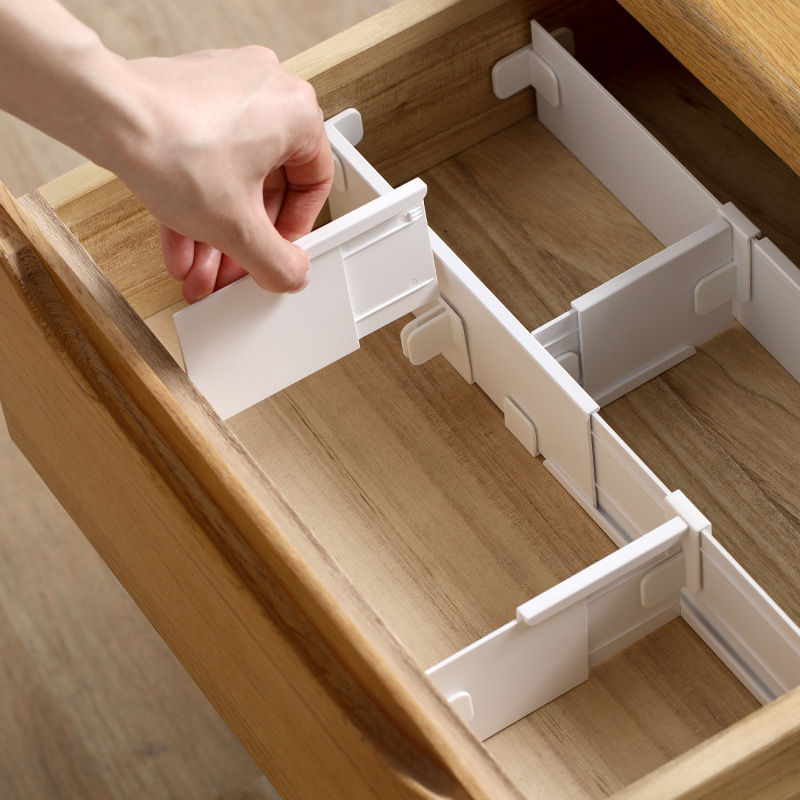 Drawer Partition Retractable Free Combination Storage Wardrobe Arrangement Underwear Socks Partition Partition Artifact Partition
