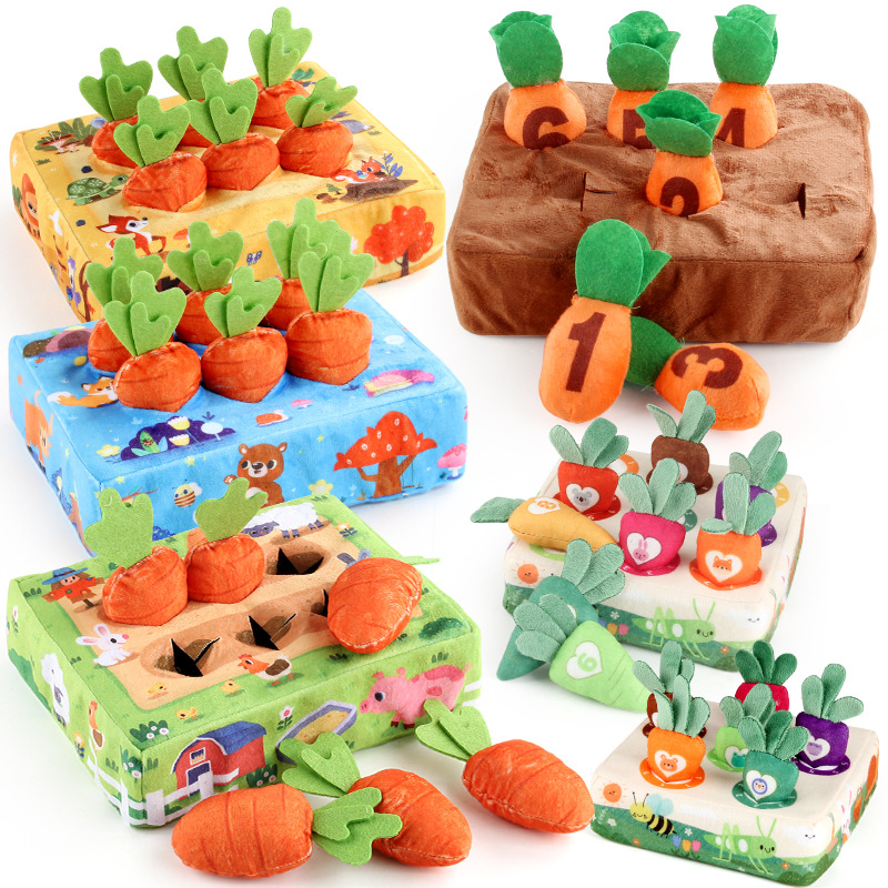 Simulación de Educación de la primera infancia divertido rábano tirando de selva educativa de los niños granja de rábano forestal plantación de juguetes Amazon