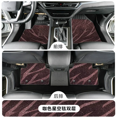 Modelə uyğun ayaqaltı – driver's side floor mat - changan-cs3512-18-models-tpe-floor-mat-upgrade-package-with-threshold-guards-tpe-floor-mat-coffee-starry-sky-blanket