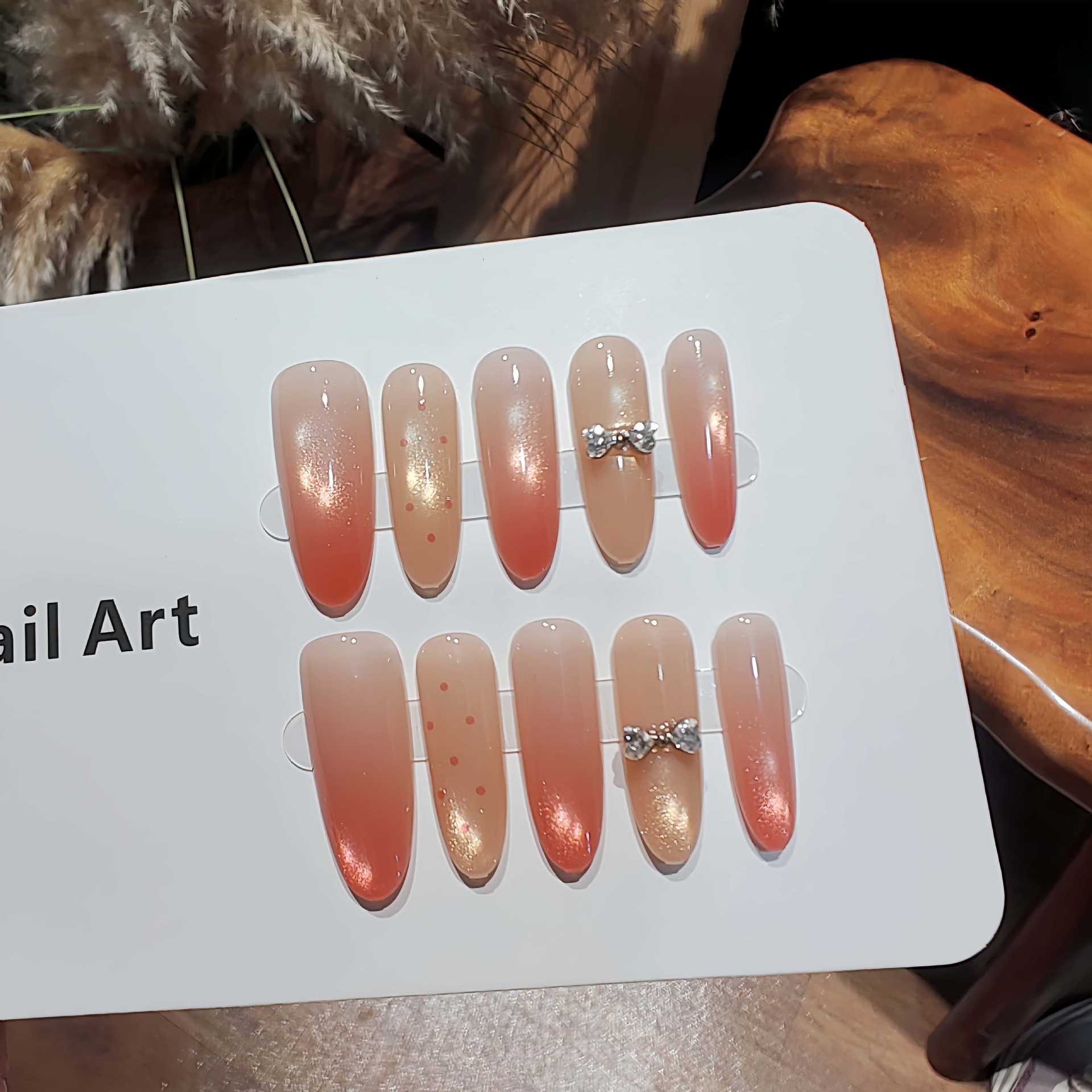 Ventas calientes para vestir 10 piezas de estilo simple día a día estudiantes de Año Nuevo novia temperamento suave piezas de uñas image 40