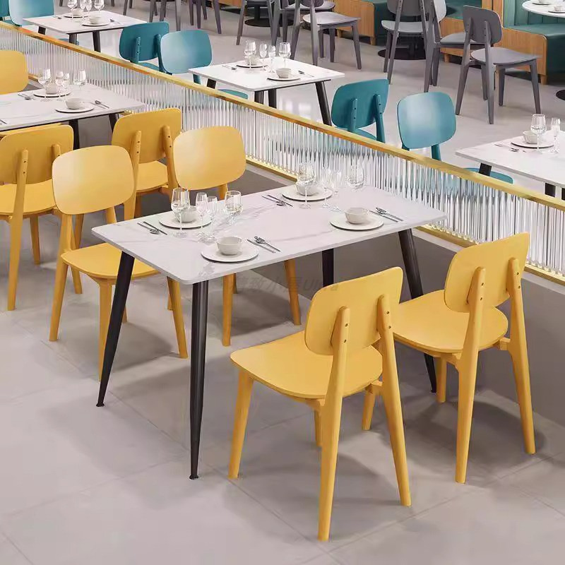 Dining table and chair set for noodle shops, restaurants, schools, student and staff canteens, commercial staff canteens