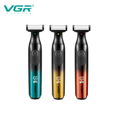 VGR361跨境二合一数显电动剃须刀IPX6级防水充电式男士T型刮胡刀