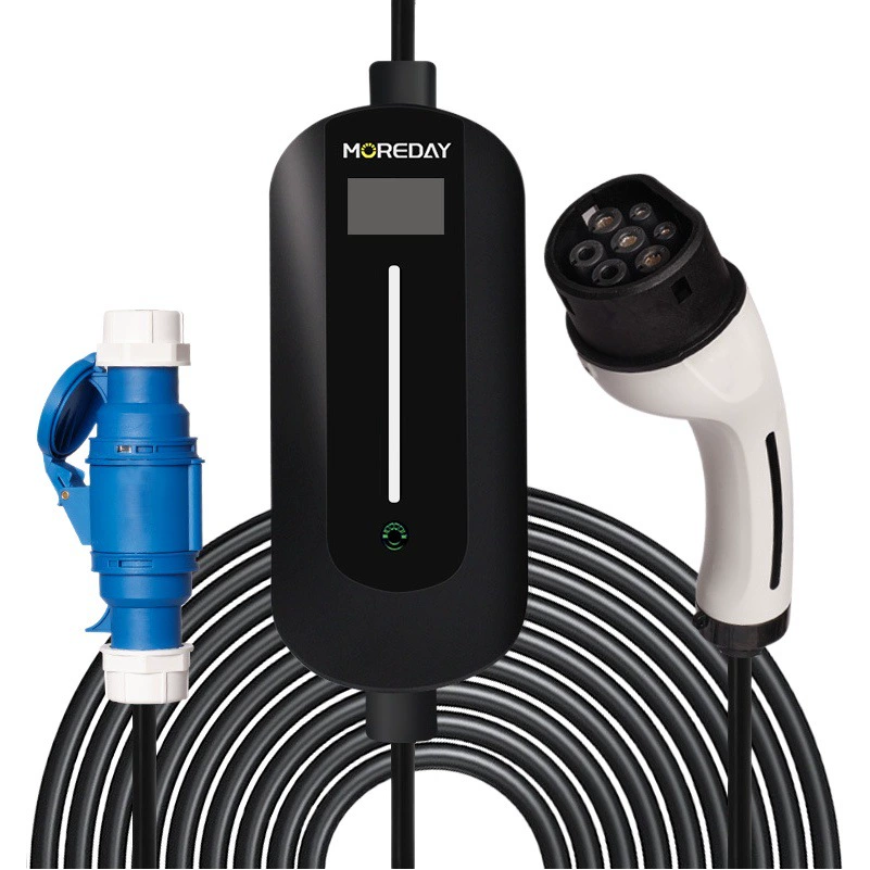 Европейская стандартная зарядная станция для электромобилей, универсальное бортовое зарядное устройство 32А, портативное смарт-зарядное устройство 7кВт 220В