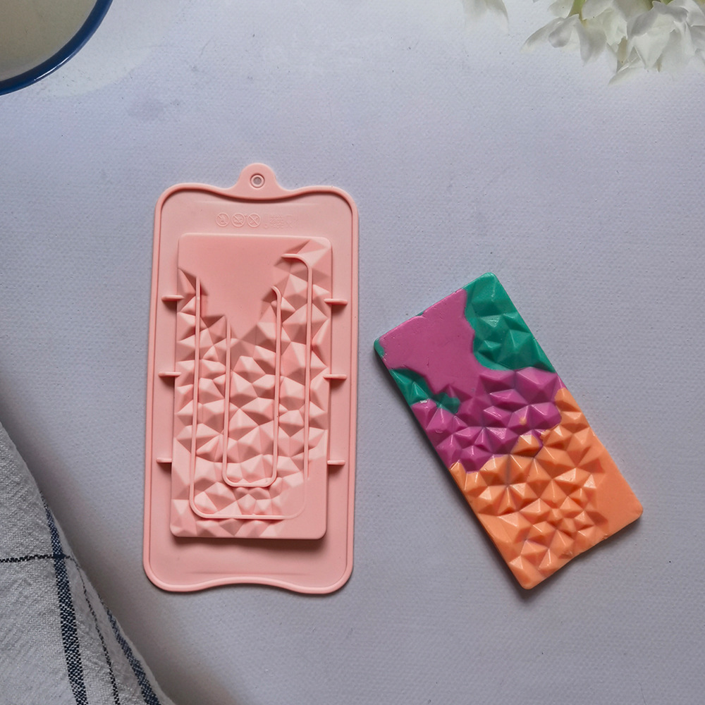376 chocolate geométrico pastel molde de silicona gelatina torta molde de pan herramientas de horneado