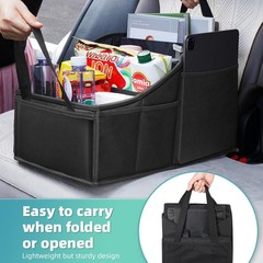 Amazon 車後部座席収納折りたたみ車収納ボックス多機能オーガナイザー雑貨収納ボックスオックスフォード布
