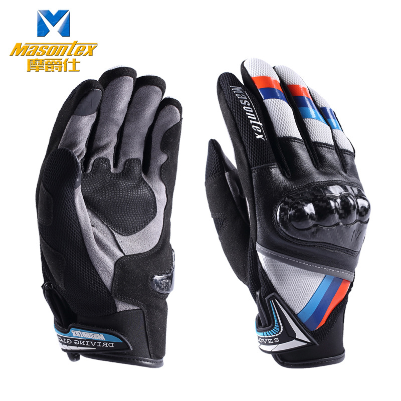 M38 Carbon Fiber Gloves Motorcycle Cycling All Year Round Touch Screen Spring & Fall Motorcycle Equipment Men's Work Clothing Women