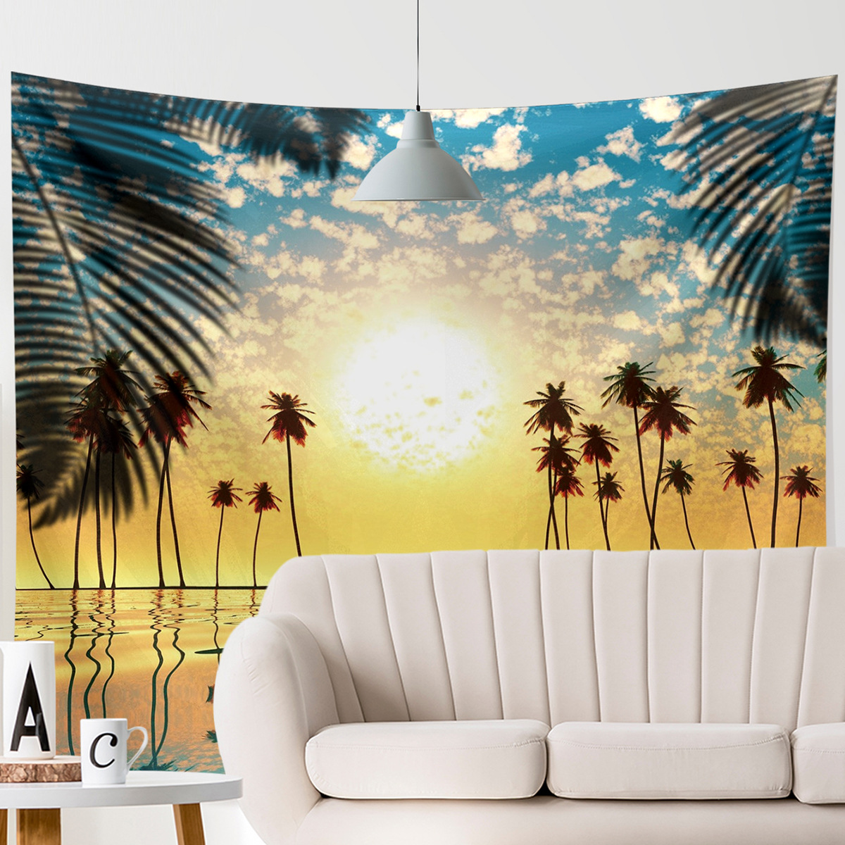 Fashion Cartoon Landscape Polyester Tapestry display picture 1
