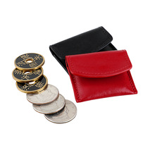 工厂直销亚马逊新款硬币包银元散钱皮套硬币保护套首饰收纳包真皮