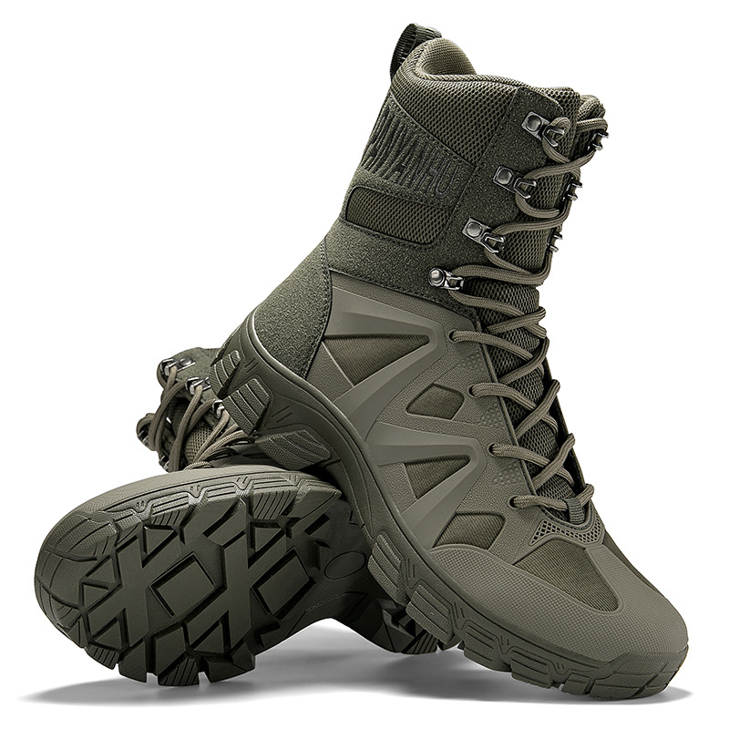 Botas militares especiales de gran tamaño transfronterizas, botas de campo rusas, botas de entrenamiento de desgaste, zapatos de montaña al aire libre