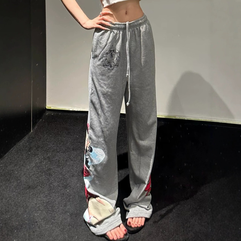 C-brand Chrome Comics Beauty Sweatpants Ice Iron Shark National Trend Hip-hop Casual Pants Digital Print Loose Casual Pants