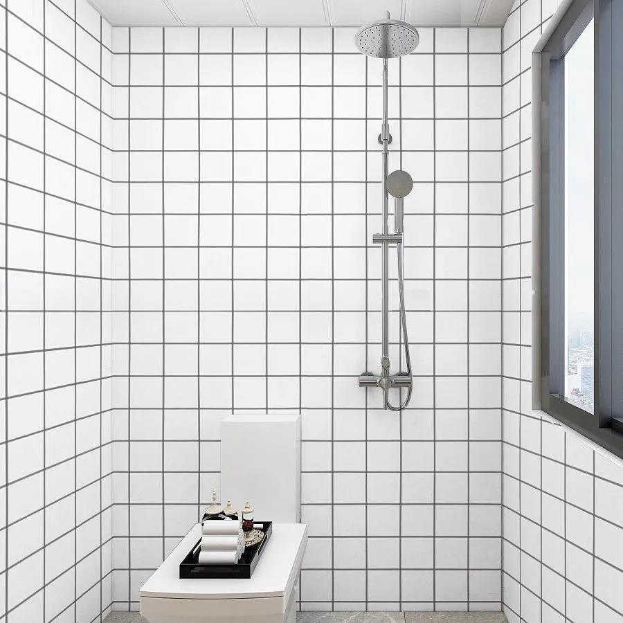 Pegatinas de suelo impermeables para inodoros, renovaciones de suelo para inodoros, pegatinas de baldosas de cerámica transformadas, pegatinas de piso engrosadas, autoadhesivas y antideslizantes