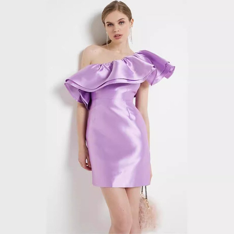 Factory Custom-Made 2024 New Hot-Selling European and American Mini Dresses with Fashionable and Elegant Design, Light Luxury 2024 New Models