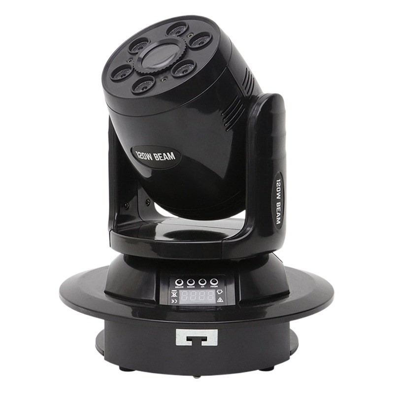 120W triangular prisma pequeña pistola de acero luz principal móvil KTV claro bar atmósfera barra de luz de la lámpara de la etapa equipo de luz conjunto completo