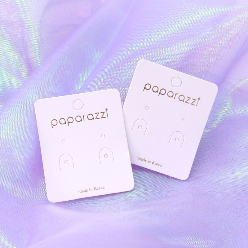 100张现货 5*6新款耳环耳钉卡片创意DIY耳饰包装展示卡纸定制logo